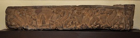 The Katra architrave, possibly representing Brahmins and the cult of the Shiva Linga, Mathura, circa 100 BCE[8]