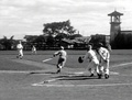 Japanese Filipino employees of Osaka Boeki Kaisha (Osaka Bazar) play baseball in Pre-War Manila, Philippines (October 1933)