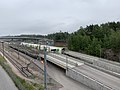 The Pasila car carrying station is located near the Helsinki Halli.