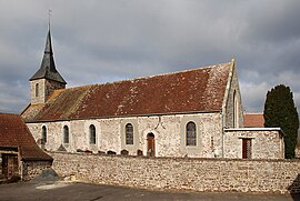 The church in Les Loges-Saulces