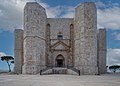 Octagonal corner towers at Castel del Monte, Apulia.