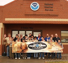 Colorado Springs Boy Scout Troop 27 at the Weather Forecast Office in Pueblo, Colorado