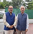 Shri Dineshwar Sharma visited Dr Nirmal Singh's residence at Jammu during his tenure as an Interlocutor to the Government of India for the state of Jammu & Kashmir.