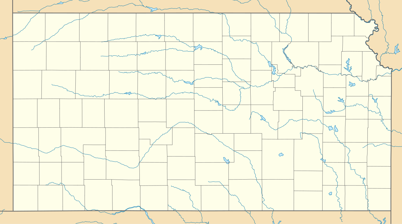 Kansas is located in Kansas