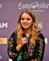 Ilinca and Alex Florea during a press meet and greet