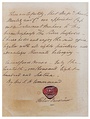 Original warrant granted by Prince Leopold to Hawkes, Moseley & Co. in 1816