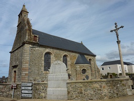 The parish church in Sainte-Sève