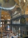 The Hagia Sophia (Istanbul, Turkey), c. 532–537 BC, by Anthemius of Tralles and Isidore of Miletus[106]