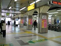 Ticket gates at the south and west exits