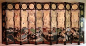 Folding screen; circa 1690; lacquered wood and paper; Calouste Gulbenkian Museum, Lisbon