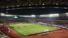 Jakarta International Stadium at Tanjung Priok. It is the home of Persija FC and has a seating capacity of 82,000. It is Indonesia's biggest stadium.