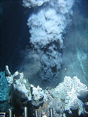 Black smoker in the High Rise portion of the Endeavour Hydrothermal Vents.