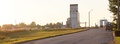 Road and grain elevator