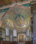 Byzantine architecture: Apse of Santa Maria Maggiore (Rome), decorated in the 5th century with this glamorous mosaic