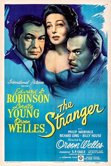 Welles on the poster for the 1946 film The Stranger