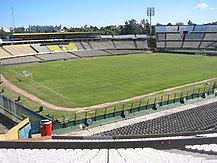 Estadio Azteca (left) and Estadio Centenario, venues for the series