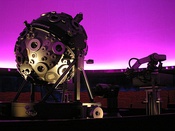 A Zeiss projector in a Berlin planetarium during a show in 1939.