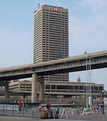 View from Canalside with previous HSBC branding and façade.