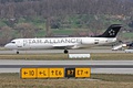 Fokker 100 de Lufthansa Regional operado por Contact Air (2010).