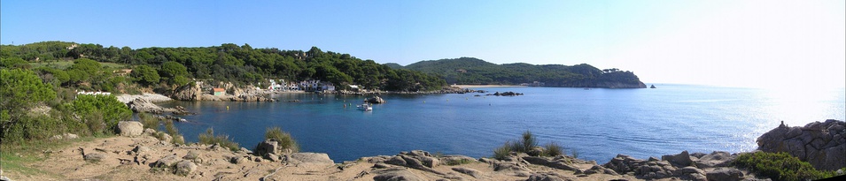  Panorama of Cala S'Alguer and Platja del Castell Palamós: