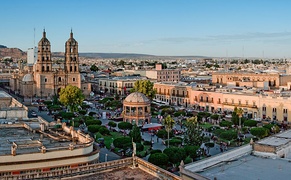 Plaza de Armas in the Historic centre of Durango