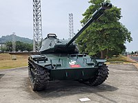 Uruguayan Army M41 Walker Bulldog light tank monument