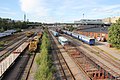 A small part of the former railway yard remains to the west of the Pasila locomotive stables.