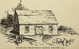 Kingwood Presbyterian Church, erected 1755