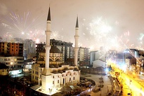 Isa Beg's Mosque (locally known as Sand's Mosque) in South Mitrovica