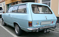 Rear-view of Opel Kadett B 3-door Caravan (Kombi) (1965–1973)