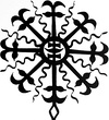 Pagan Lithuanian Baltic sun cross