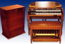 A typical tonewheel organ, Hammond B3.