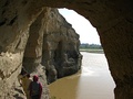 Buddhist caves, which have been carved into a set of cliffs on the north side of the Kabul river