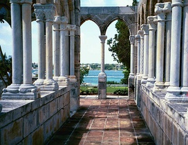 View towards Nassau from The Cloisters on Paradise Island.