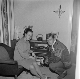 Grethe and Halvard Kausland (1966). (Photo: Rigmor Dahl Delphin / Oslo Museum)