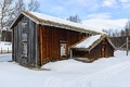 The oldest buildings in Ljungdalen (a small village in Berg). The house was probably built in the early 18th century, and is today part of a local heritage center.