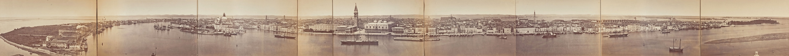  1870s panoramic view of Venice