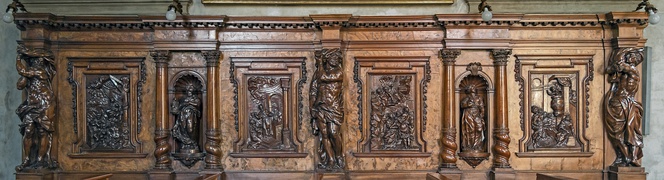 Siding wooden altar by Giacomo Piazzetta