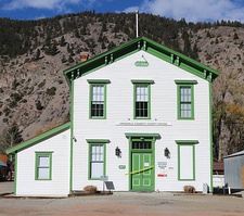 The 1877 Hinsdale County Court House in Lake City, Colorado.