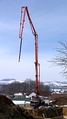 Boom concrete pump