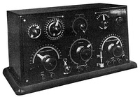 Prior to 1920 the crystal receiver was the main type used in wireless telegraphy stations, and sophisticated models were made, like this Marconi Type 106 from 1915.