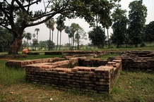 Ruinas de Patliputra en Kumhrar