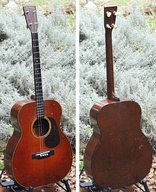 An example of original 12-fret joint shortscale model: 00-28 nylon string guitar (1907)