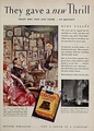 Advertisement for Old Gold Cigarettes with a fabricated biography