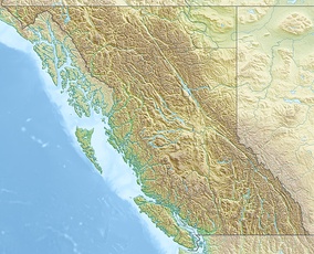 Map showing the location of Inland Lake Provincial Park