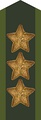 Collar patch m/58 (bronze) on uniform m/58-m/59 (1958–1972)