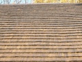 Church of Corpus Christi, Gutz, Czech Republic. Detail of shingle roof