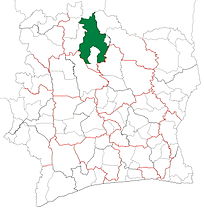 Korhogo Department from 2011 to 2012.