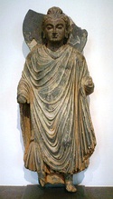 Standing Buddha, Gandhara, 1st century AD.