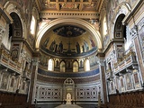 Interior picture of the Apse in the Archbasilica of Saint John Lateran containing the Papal cathedra.